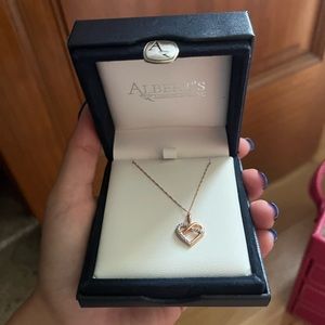 alberts necklace, rose gold